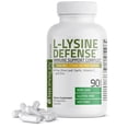 thumbnail image 1 of Bronson L-Lysine Defense Immune Support Complex 1500 MG L-Lysine Plus Olive Leaf, Garlic, Vitamin C and Zinc - NON-GMO, 90 Vegetarian Capsules, 1 of 7