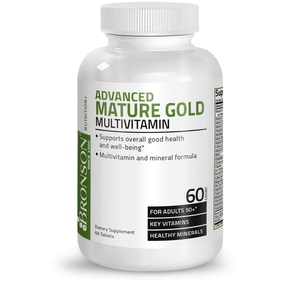 Bronson Multivitamin for Seniors Advanced Mature Gold, 60 Tablets