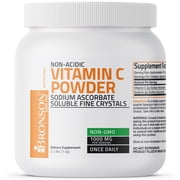 Bronson Non Acidic Vitamin C Powder Sodium Ascorbate Non GMO Soluble Fine Crystals Healthy Immune System, 1 Kilogram (2.2 lbs)