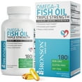 thumbnail image 1 of Bronson Omega 3 Fish Oil Triple Strength 2720mg - High EPA & DHA - Heavy Metal Tested Non GMO Gluten Free Soy Free, 180 Softgels, 1 of 4