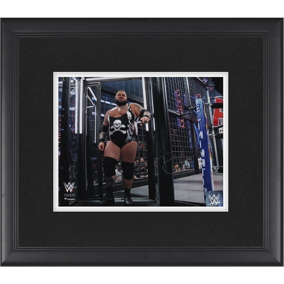 Bronson Reed WWE Framed Autographed 8" x 10" Elimination Chamber Photograph - Fanatics Authentic Certified