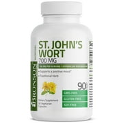 Bronson St. John's Wort 700 MG per Serving Hypericum Perforatum Supports a Positive Mood - Non-GMO, 90 Vegetarian Capsules