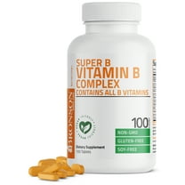Bronson Vitamin B Complex (Vitamin B1, B2, B3, B6, B9 - Folic Acid, B12), 100 Tablets