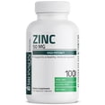thumbnail image 1 of Bronson Zinc 50 mg, High Potency Immune Support & Antioxidant and Skin Health Support - NON GMO, 100 Vegetarian Capsules, 1 of 4