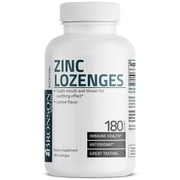 Bronson Zinc Lozenges Antioxidant & Immune Support - Lemon Flavored, 180 Lozenges