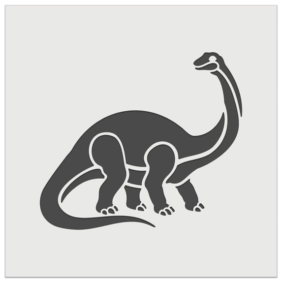 Brontosaurus Dinosaur DIY Cookie Wall Craft Stencil - 11.5 Inch