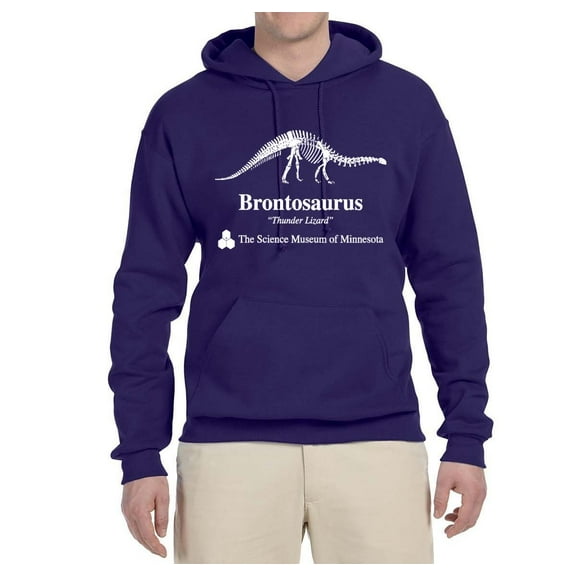 Brontosaurus Science Museum of Minnesota Stranger Fan Mens TV Graphic Hoodie