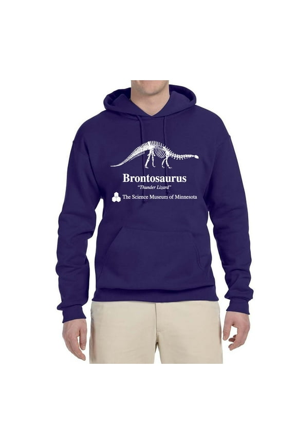 Brontosaurus Science Museum of Minnesota Stranger Fan Mens TV Graphic Hoodie