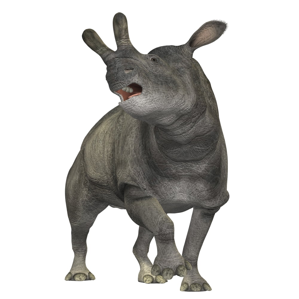 Brontotherium is a rhinocerous-like mammal Canvas Art - Corey FordStocktrek Images (28 x 28)