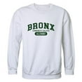thumbnail image 1 of Bronx Community College Broncos Alumni Fleece Pullover Crewneck Sweatshirt, White - Medium, 1 of 1