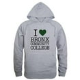 thumbnail image 1 of Bronx Community College Broncos I Love Hoodie, Heather Grey - Small, 1 of 1