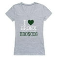 thumbnail image 1 of Bronx Community College Broncos I Love Women T-Shirt, Heather Grey - Small, 1 of 1