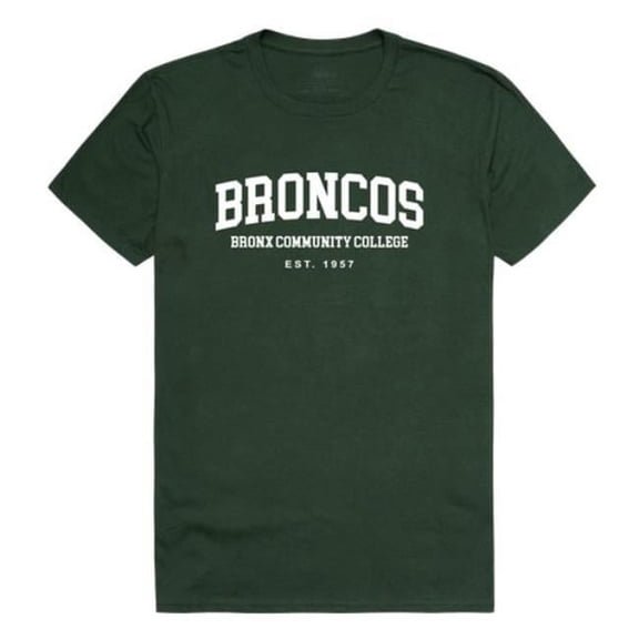 Bronx Community College Broncos Seal T-Shirt, Forest Green - Extra Large