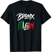 Bronx Italian Graffiti Style T-Shirt Black 4X-Large