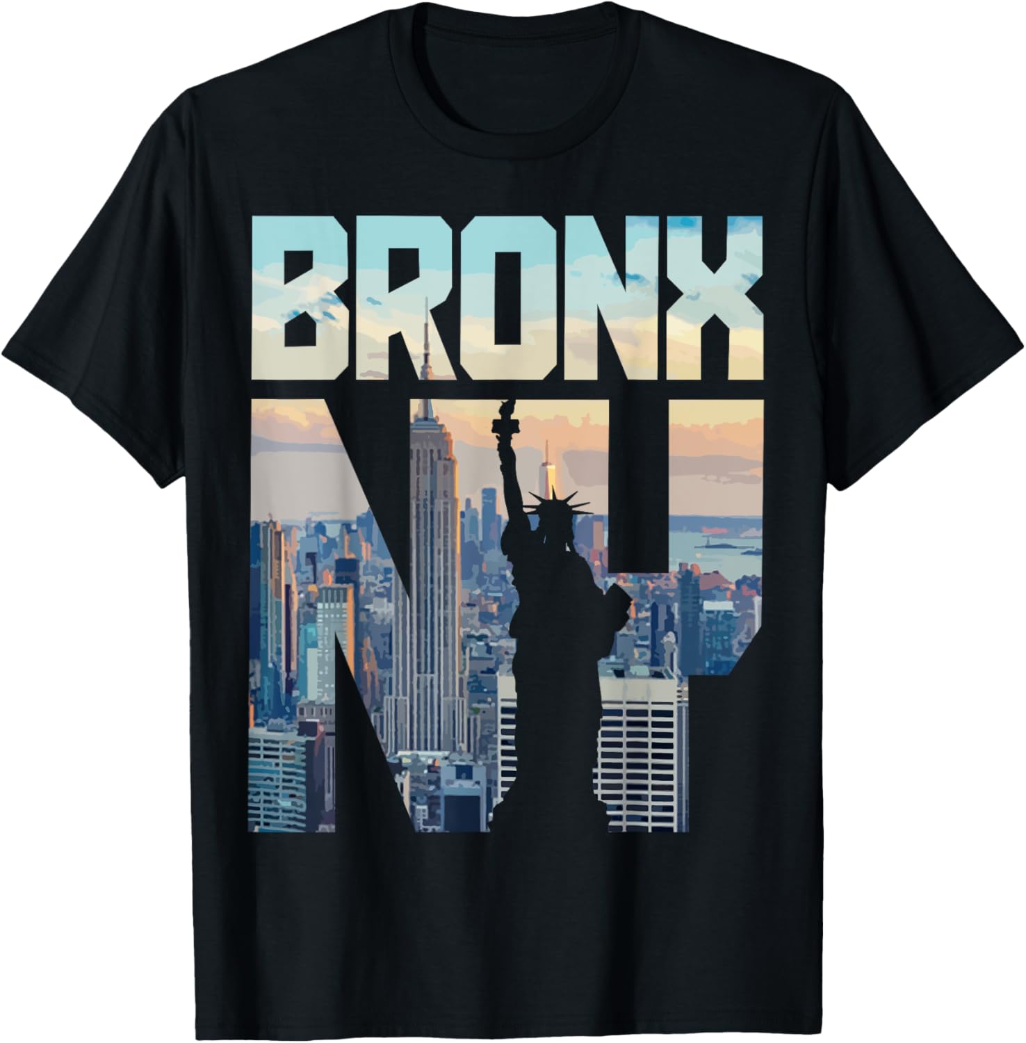 Bronx NY New York City Skyline Statue Of Liberty NYC Pride TShirt
