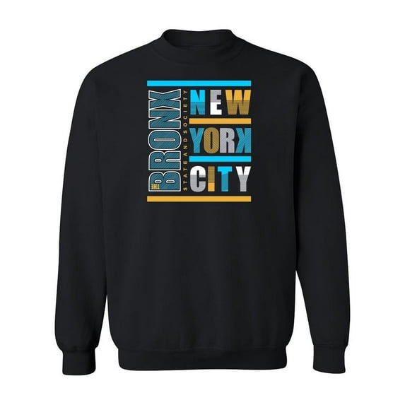 Bronx New York City Sweatshirt Men -Image by Shutterstock, Male Large