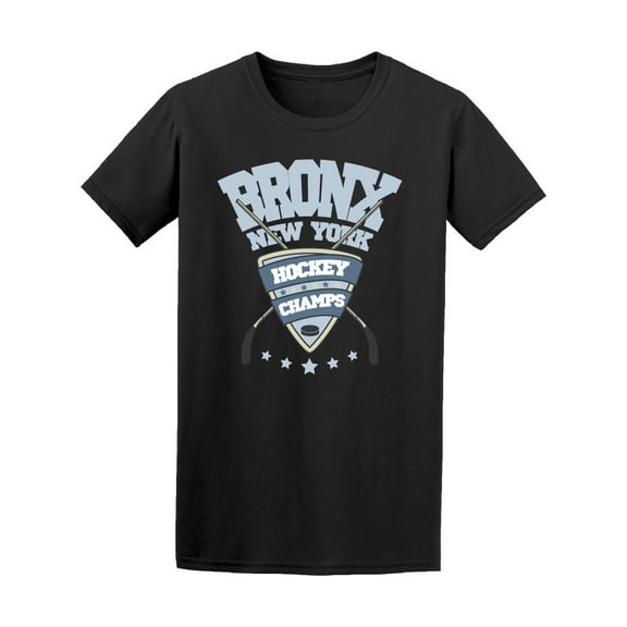 Bronx New York Hockey Champs T-Shirt Men -Image by Shutterstock, Male Large