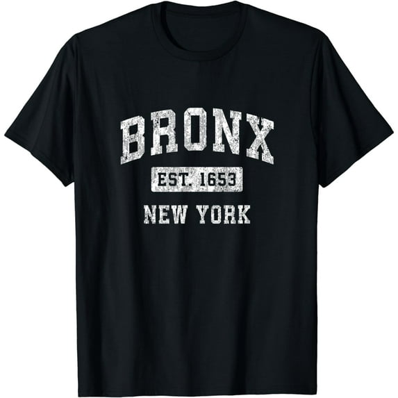 Bronx New York NY Vintage Established Sports Design T-Shirt