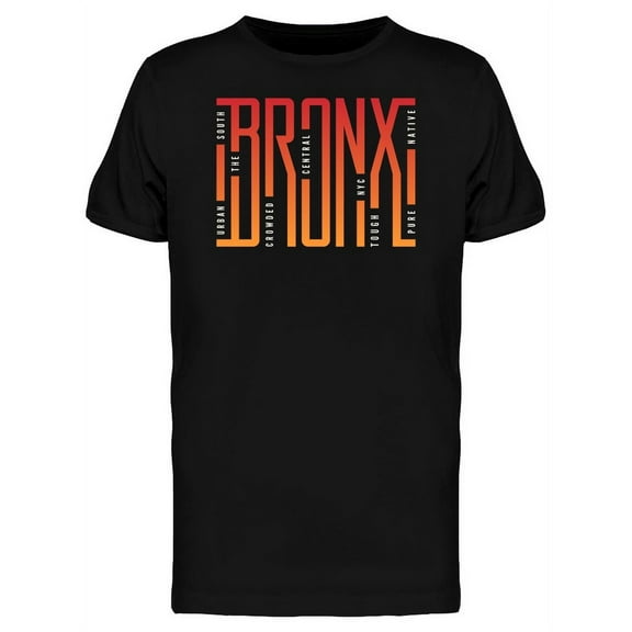 Bronx Streets Stylish Typography T-Shirt Men -Image by Shutterstock, Male x-Large
