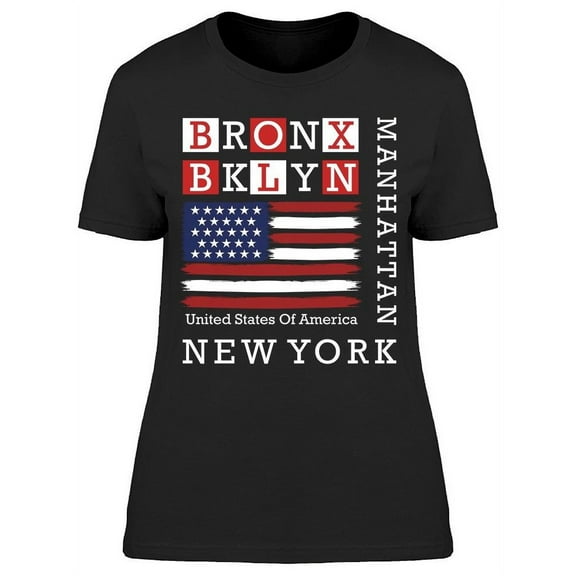 Bronx/brklyn Design T-Shirt Women -Image by Shutterstock, Female Medium
