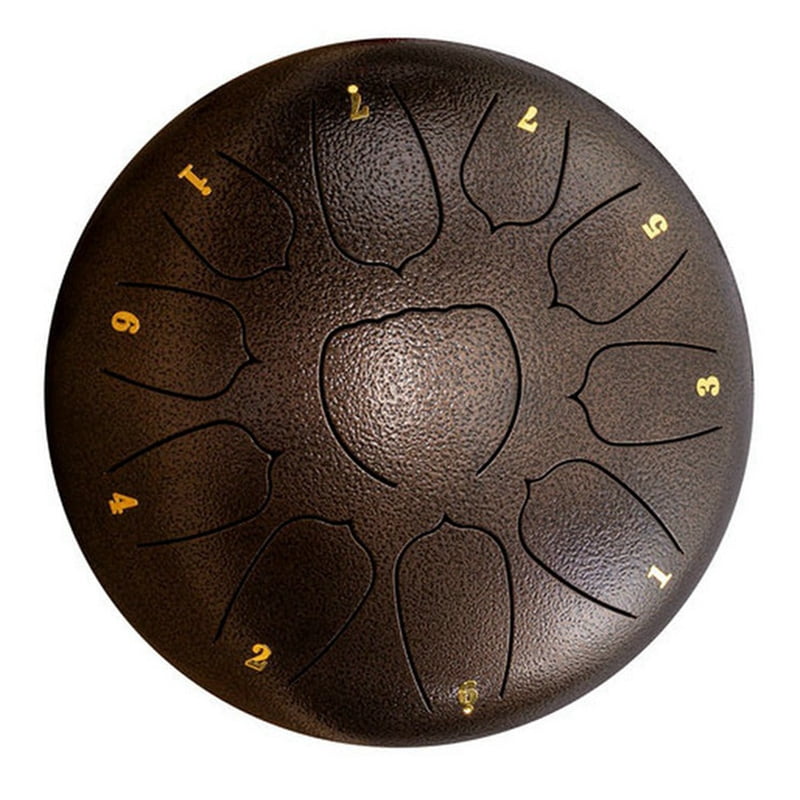 Tamburo Chakra Della Pioggia 6 Pollici 8 Note - Per Giardino, Esterno, Decorazione Sonora Rilassante, Colore Oro