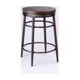 thumbnail image 1 of Bronze 30"H Metal Swivels Barstool …, 1 of 2