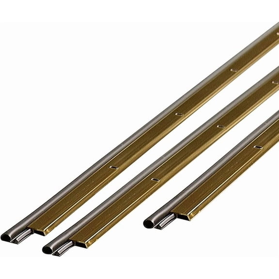 Bronze Aluminum and Vinyl Screw-on Top and Sides Door Seal Kit