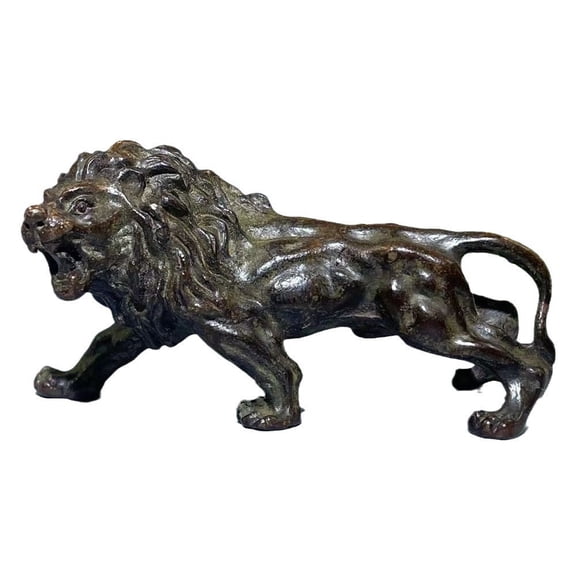 Bronze Antique Lion Statue Collection Decorative Animal Statue Freeshipping