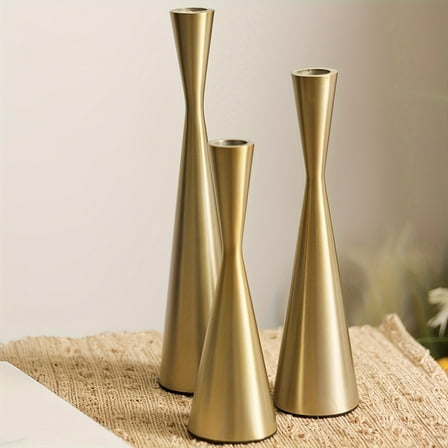 Bronze/Black Set of 3 Candlestick Sets Small Waist