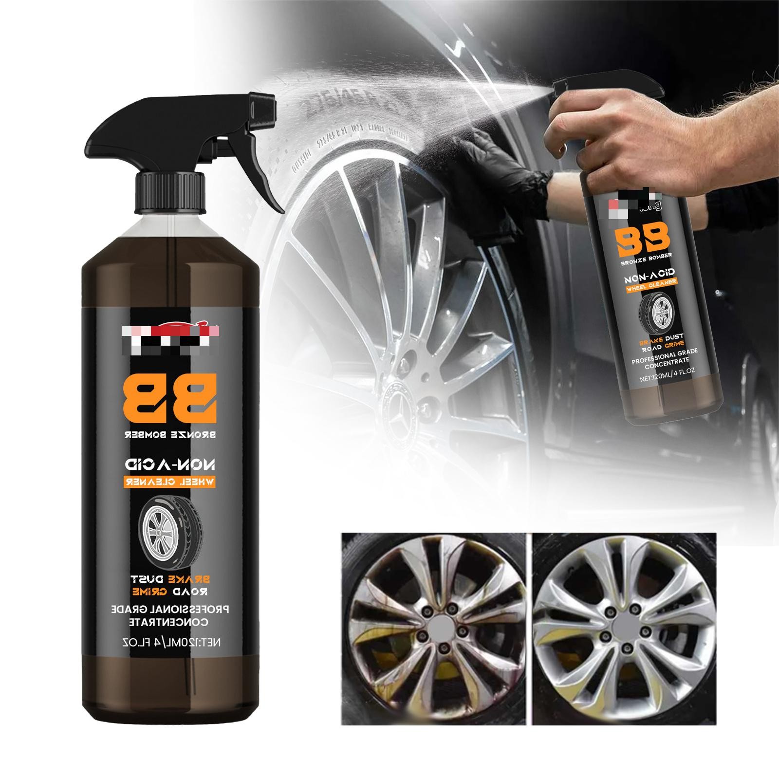 Bronze Bomber Brake Wheel Cleaner, 120ML Break Bomber NonAcid Wheel