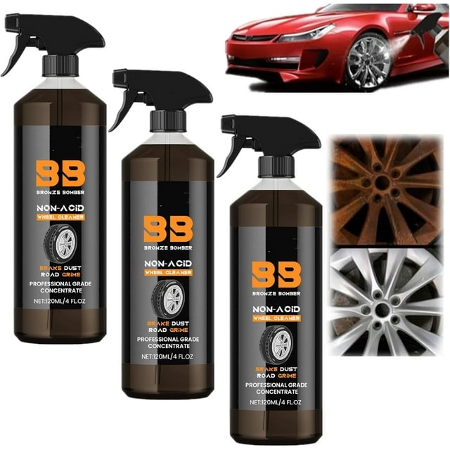 Bronze Bomber NonAcid Wheel Cleaner Powerful Bronze Bomber Wheel