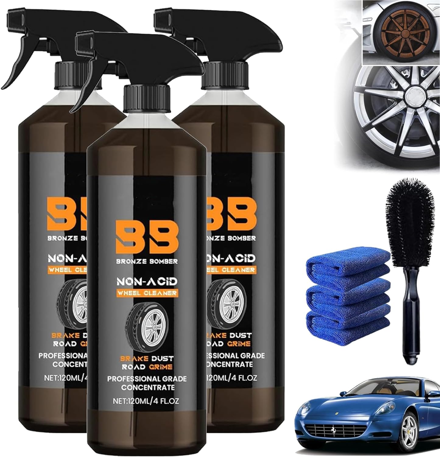 Bronze Bomber NonAcid Wheel Cleaner, Secret Labs Bronze Bomber Wheel