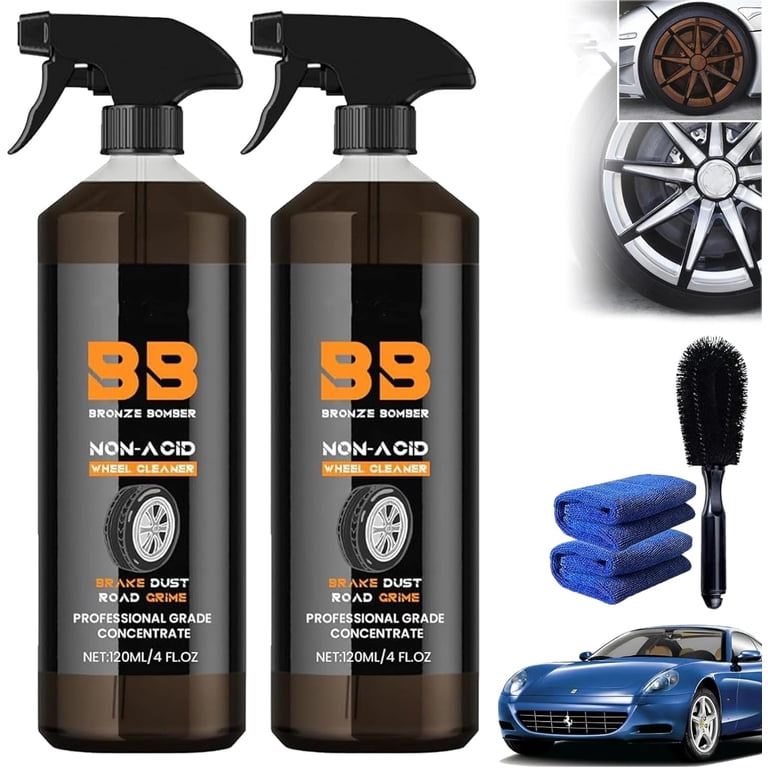 Bronze Bomber Wheel Cleaner, Removes Brake Marks, Cleans Wheels