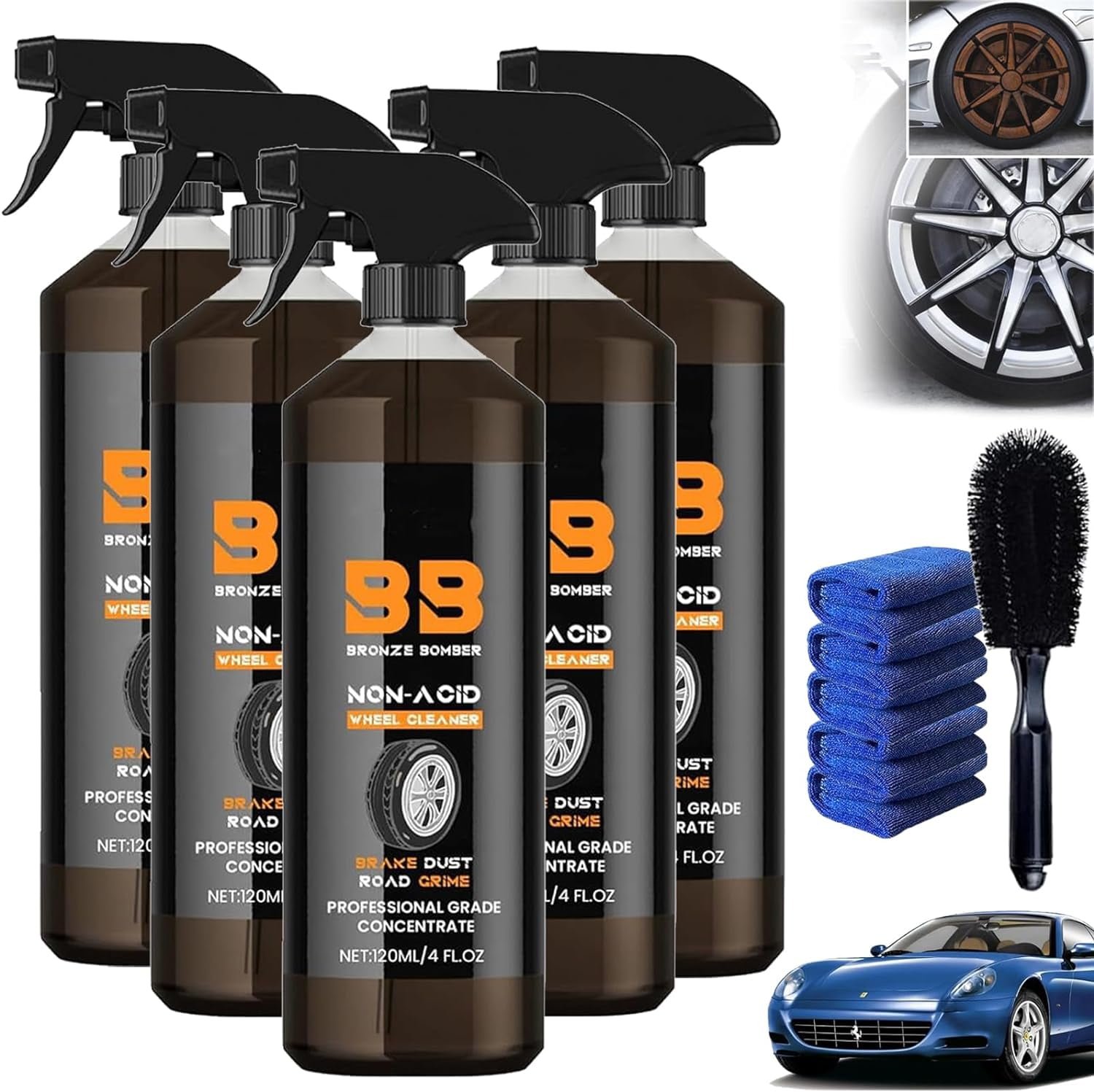 Bronze Bomber NonAcid Wheel Cleaner, Secret Labs Bronze Bomber Wheel