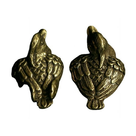 Bronze Brass Lucky Animal Mandarin duck Statue Sculpture Pair Chinese Fengshui