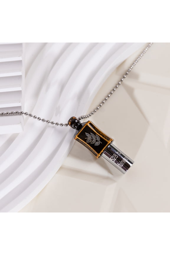 Bronze Breathing & Meditation Tuning Necklace 528 hz Whistle Necklace Breathwork Necklace Mindfulness Device for Anxiety & Stress Relief through Sound Healing Mindfulness and Meditation Gifts