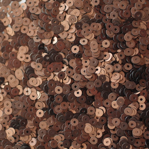 Bronze Brown Sequins 3mm Matte Silk Frost Made in USA