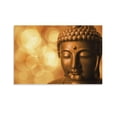 thumbnail image 1 of Bronze Buddha Statue with Golden Bokeh Background Poster Decorative Painting Canvas Wall Art Living Room Posters Bedroom Painting,Unframe-style,28×41inch (70×105cm), 1 of 8
