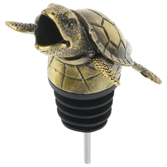 GETAJGHSD Animal Wine Aerator Pourer Spout Zinc Alloy Olive Green 1Pcs 3.9X2.4X1.6In