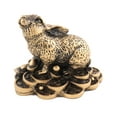 thumbnail image 1 of Bronze Color Rabbit Statue, 1 of 4