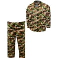 thumbnail image 1 of Bronze Eagle Mens Camo Print Traditional Fleece Guys Pajama (2X), 1 of 1