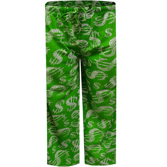 Bronze Eagle Mens Dollar Signs Cha-Ching Lounge Pants (Large)
