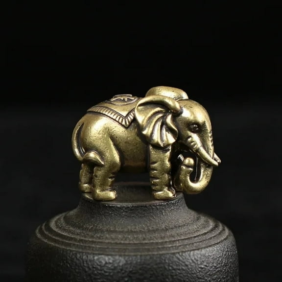 Bronze Elephant Miniatures for Home Decor
