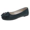 thumbnail image 1 of Bronze Female Comfortable Flat Shoes With Bow Embellishment And Floral Design For Work And Leisure, 1 of 3