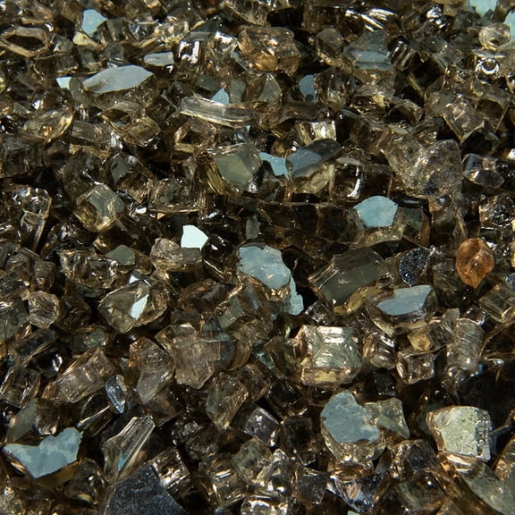 Bronze Fire Pit Glass | 1/4", 10 lbs