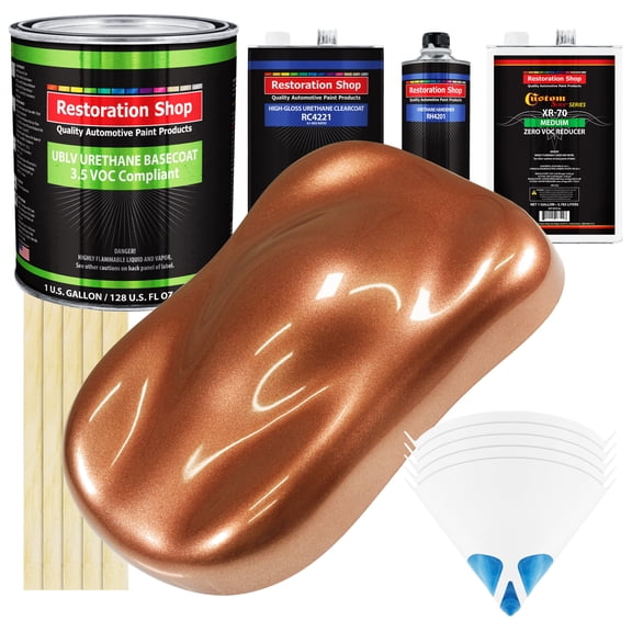 Bronze Firemist Gallon Low VOC URETHANE BASECOAT CLEARCOAT Car Auto Paint Kit