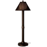 Bronze Floor Lamp - Walnut Shade