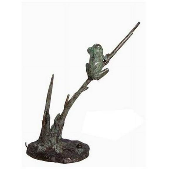 Bronze Frog on Branch 12in. x 24in.