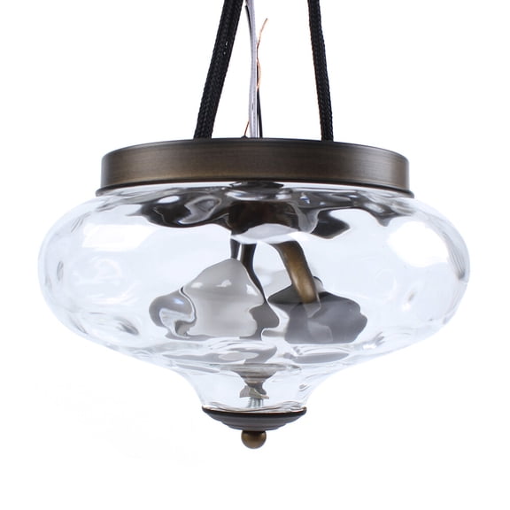 Bronze Glass Pineapple Light, 23cm Diameter, E26 Socket Compatible & 53.82-107.64ft Illumination, for Cafes/Hotels