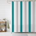 thumbnail image 1 of Bronze Grey Stripe Shower Curtains for Bathroom, Modern Farmhouse Vertical Striped Waterproof Fabric Shower Curtain, Decorative Bathroom Curtain for Bathtub, 36"x72" , No Hooks Included, 1 of 9